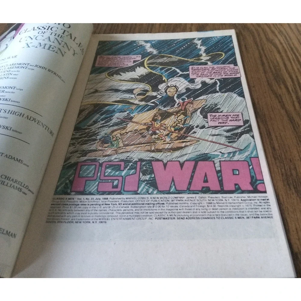 Classic X-Men #23 (July 1988 Marvel Comics)